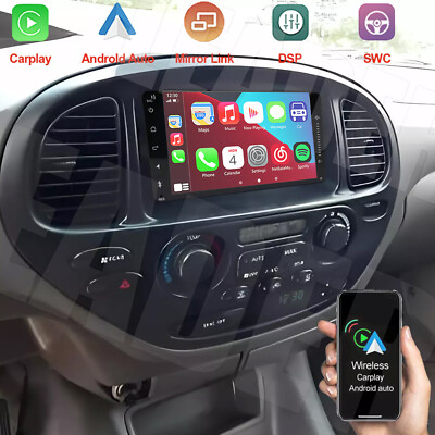 For Toyota Sequoia 2003-2007 Android 13.0 Apple Carplay Car Radio GPS Stereo FM