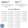 Cable Labels by Wrap-It Storage, Large, White (30-Pack) Write On Cord Labels, Wire Labels, Cable Tags and Wire Tags for Cable Management and Organizer for Electronics, Computers and More
