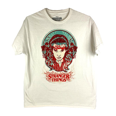 Netflix Stranger Things T Shirt Eleven 3D Psychedelic Print Tagless Mad Engine L