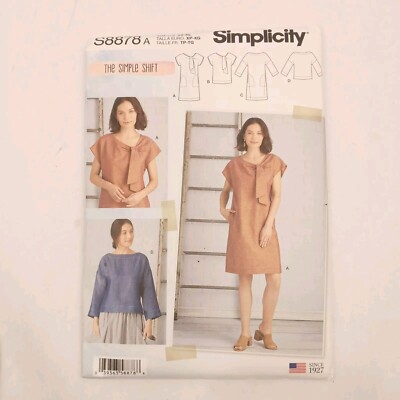 SIMPLICITY Sewing Pattern 8878 Misses Plus Ladies Women Dress, Blouse, Top xs-xl