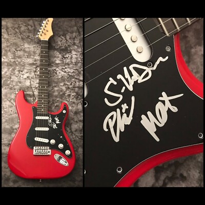 GFA Cigarette with Mom I Want Us * THE ROADS BELOW *  Signed Electric Guitar COA