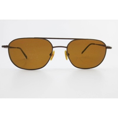 Van Heusen Benjamin BRN Brown Aviator Double Bridge Sunglasses 57-19-145