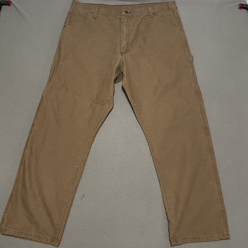 Vintage Mens Rustler Classic Carpenter Jeans 40x32 Brown