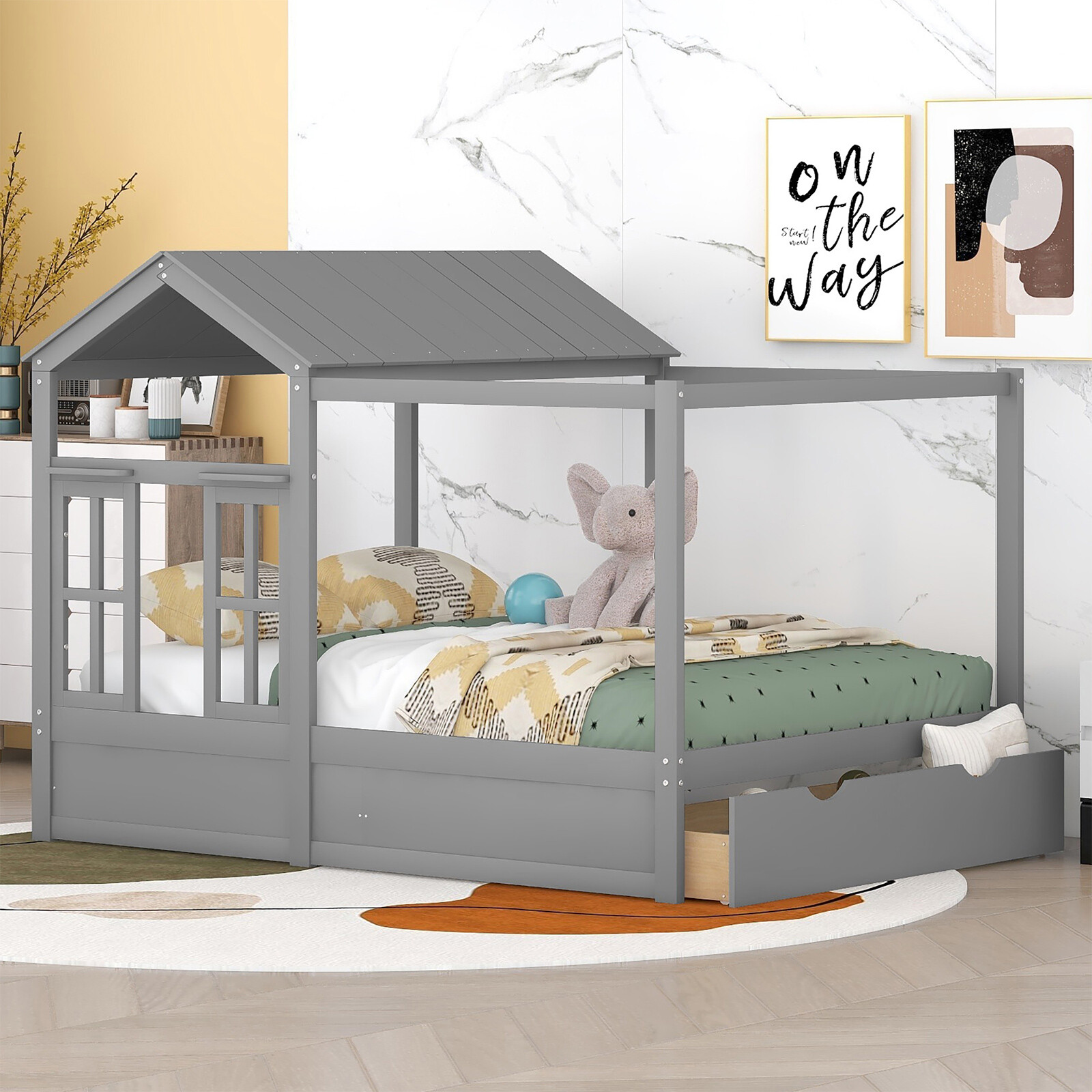 With Storage Drawer For Kids Bedroom