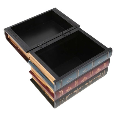 Decorative Fake Book Box Literary Atmosphere Vintage Fake Book Box For