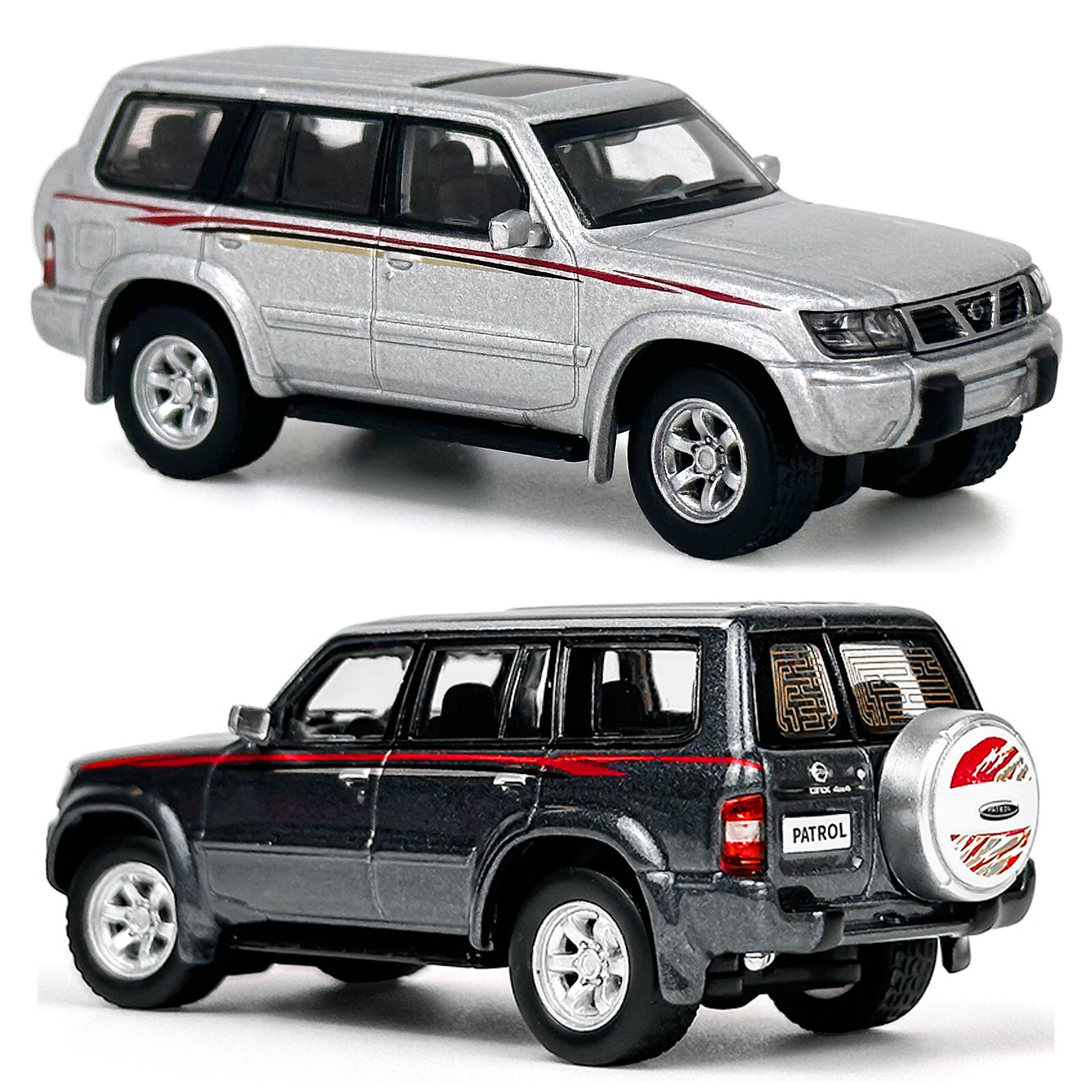 1:64 Scale Diecast Model Nissan Patrol Y61 1998 Paudi Car
