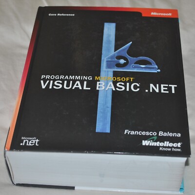 Programming Microsoft Visual Basic .NET + sample code CD,  Dobson, R., Hardcover