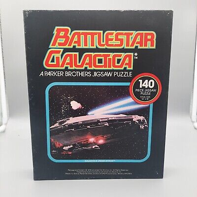 Vintage 1978 Battlestar Galactica (Galactica under attack) Jigsaw Puzzle Sealed