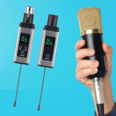 Mic Transmitter Receiver Professional for Stage Performance Studio Recording