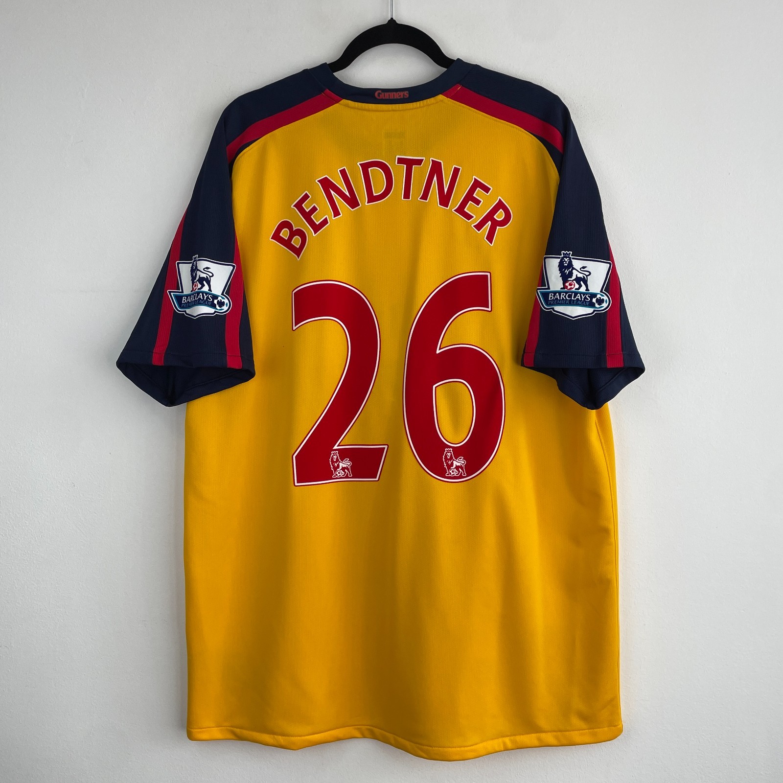 Nike Arsenal ユニフォーム　07-09 away NIKE ARSENAL 2009 `FABREGAS` AWAY JERSEY YELLOW - Soccer Plus