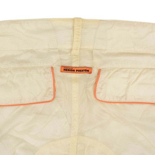 Pre-owned Heron Preston Beige Parachute Cargo Pants Size S $985