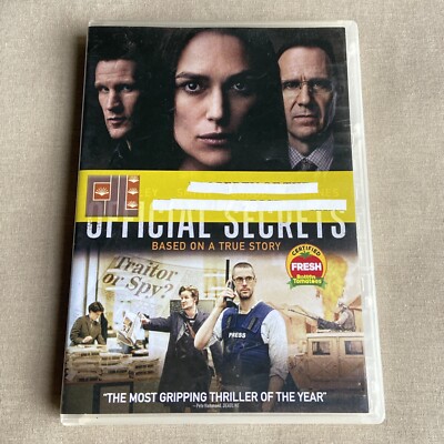 Official Secrets (DVD 2019) Katharine Gun Whistleblower British Keira Knightley