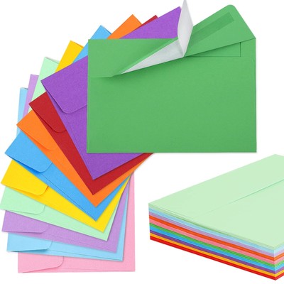 65 Pack Colored Envelopes, 4 x 6 Envelopes, Card Envelopes A4 Envelopes Envel...