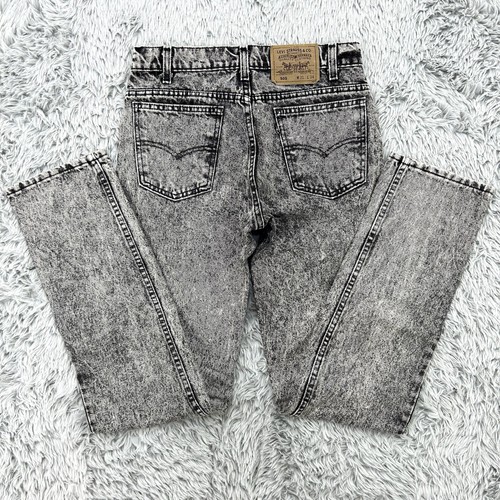 リーバイス 505 デニム 32 ケミカル USA 80s USA製 Levi'sリーバイス 505 ケミカルウォッシュ ブラック