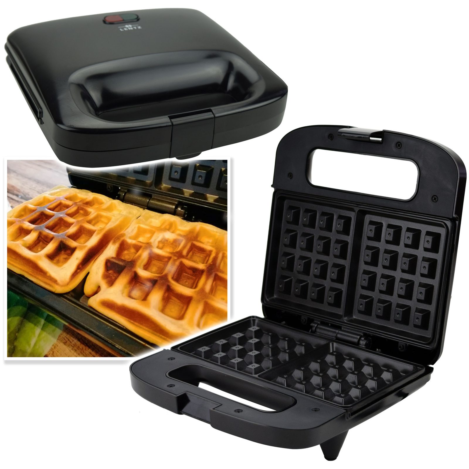 Waffeleisen doppel belgische Waffeln Waffelautomat Doppelwaffeleisen Antihaft