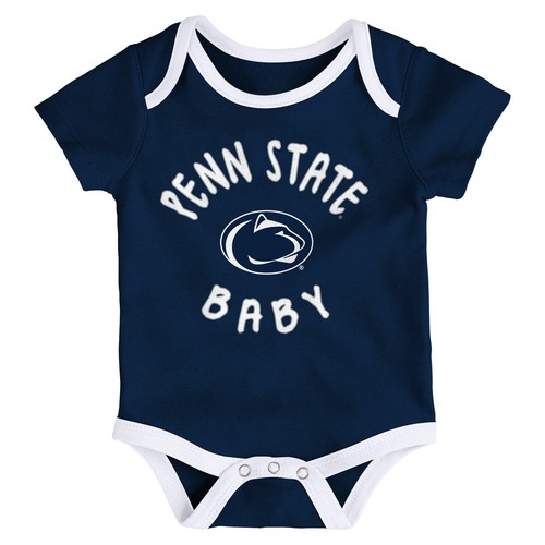 Outerstuff Penn State Nittany Lions NCAA Набор из трех предметов для младенцев-криперов