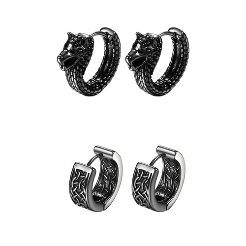 イヤリング TATIANA Silver 925 Viking Roll Hoop Earrings EC3124 Designer fashion, Seoul-fully created | W Concept