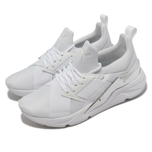 

Puma Muse X5 Metal Wns White Silver Women Casual Lifestyle Shoes 383954-02, Белый, Muse X5 Metal Wns