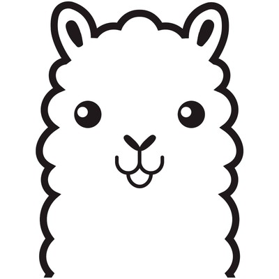 Llama Peeking 5'' Vinyl Decal Car Window Sticker bumper funny cute llamas