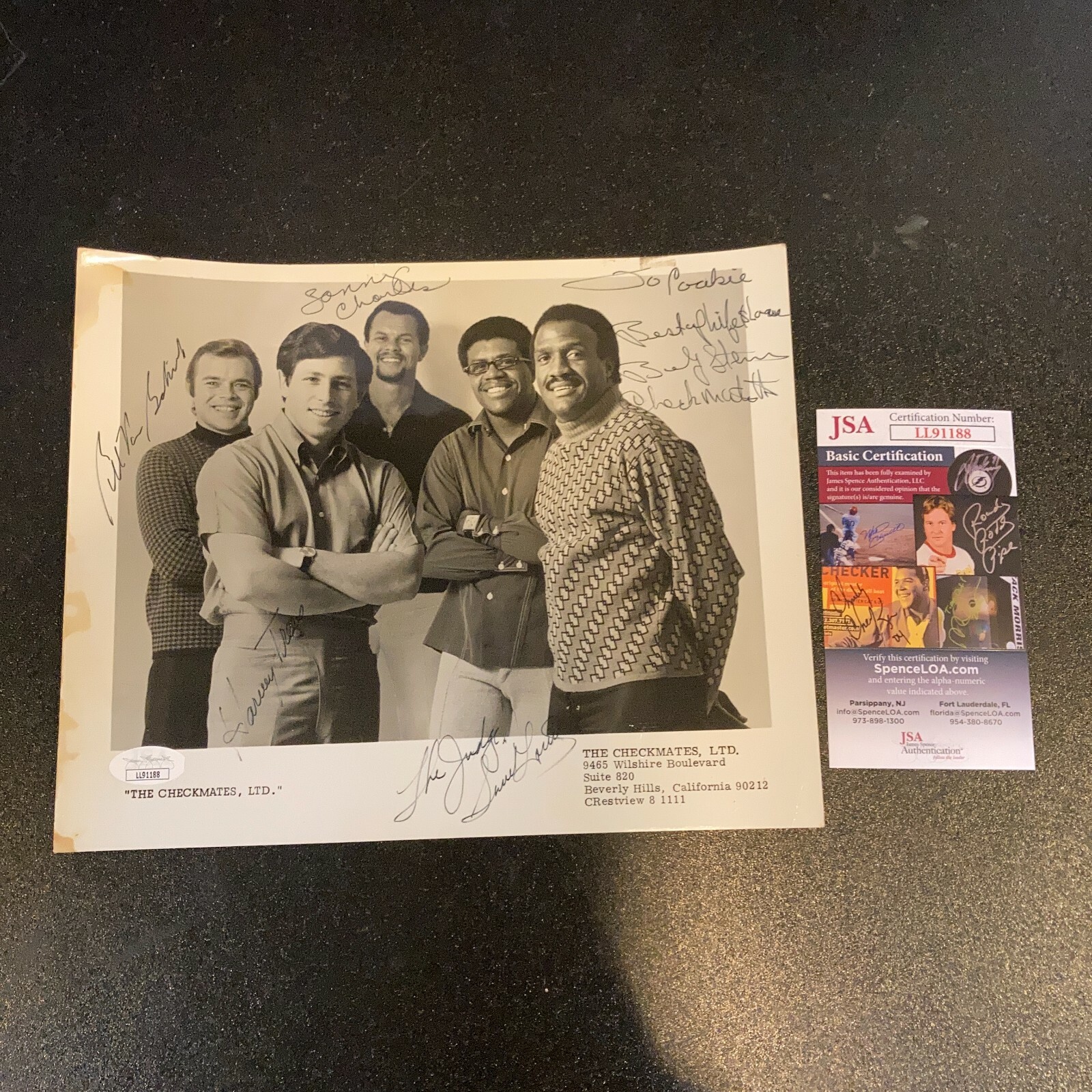 Checkmates Ltd. Band Signed Autographed Vintage Photo 5 Sigs Checkmates Ltd. Band Signed Autographed Vintage Photo 5 Sigs