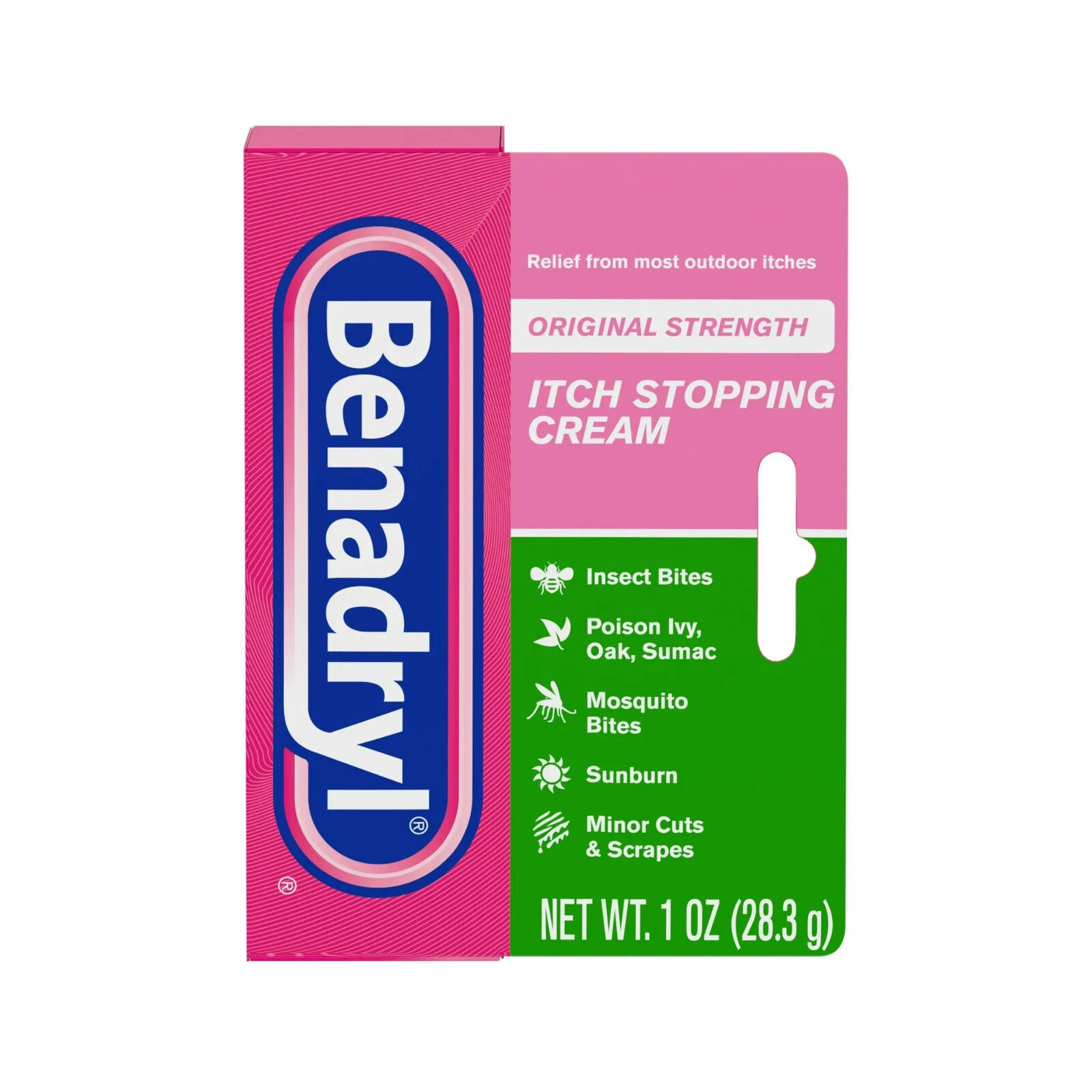 Крем от зуда Benadryl оригинальной крепости, 1 унция (Пример 10/2024)