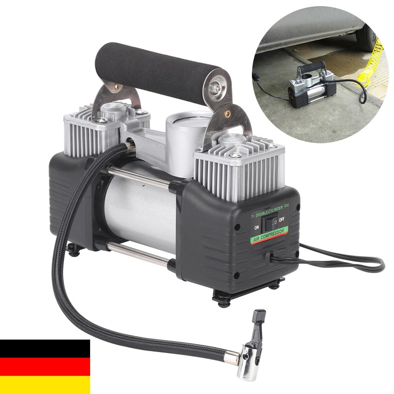 Mini Kompressor elektrische Luftpumpe Auto Reifen Druckluft Fahrrad 12V