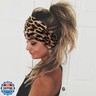 Headbands for Women Wide Head Bands Non Slip Boho Women’s Hair Band Fashion Knotted Workout Yoga Leopard Turban Head Wraps African Hair Accessories