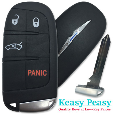 New OEM Chrysler 300 2011-18 Proximity Remote w/ un-cut Blade FCC: M3N-40821302 