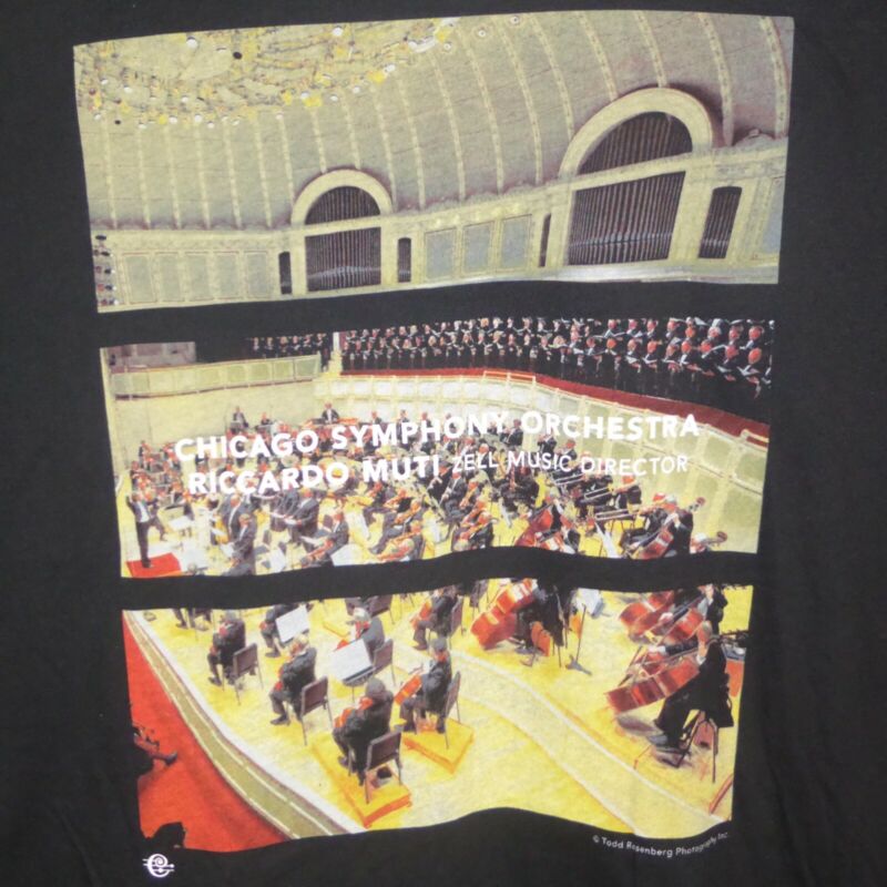NWT CHICAGO SYMPHONY ORCHESTRA Riccardo Muti Zelll Music Director New T Shirt