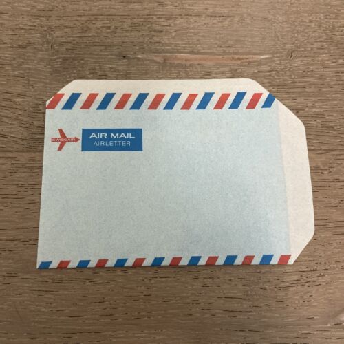 Swissair Air Mail AirLetter - In flight Air Letter Service 1966
