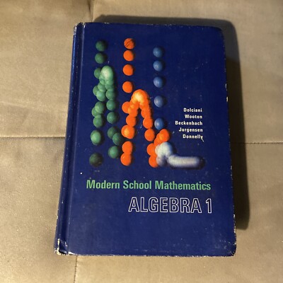 Modern School Mathematics Algebra By Houghton Mifflin VTG 1970 Educational