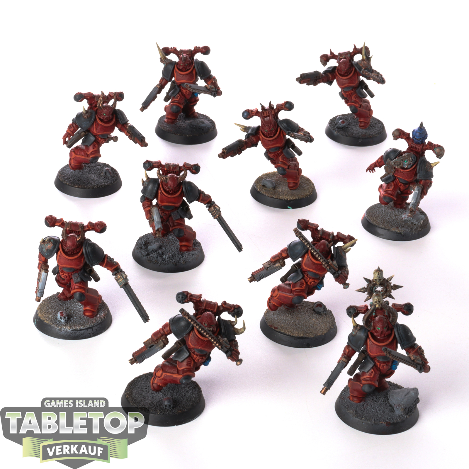 Space Marines - 10 Assault Intercessors - bemalt
