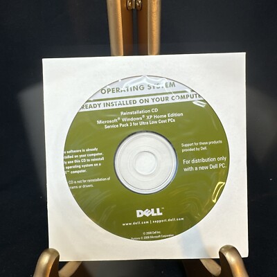 2008 NEW Dell Microsoft Windows XP Home Edition Reinstallation CD, Service Pack3