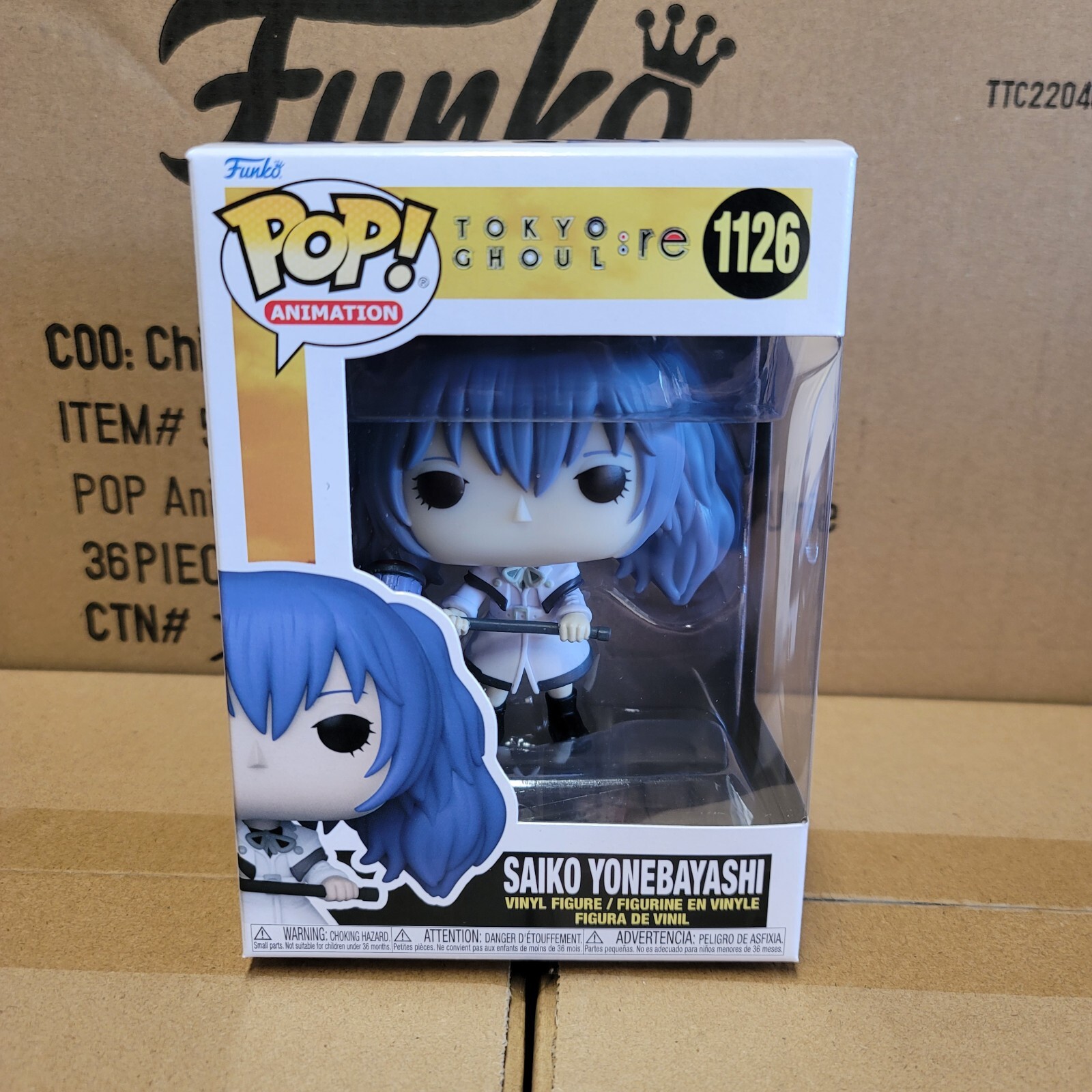 FUNKO POP JAPAN ANIME TOKYO GHOUL:RE GHOUL SAIKO YONEBAYASHI FUNKO POP JAPAN ANIME TOKYO GHOUL:RE GHOUL SAIKO YONEBAYASHI