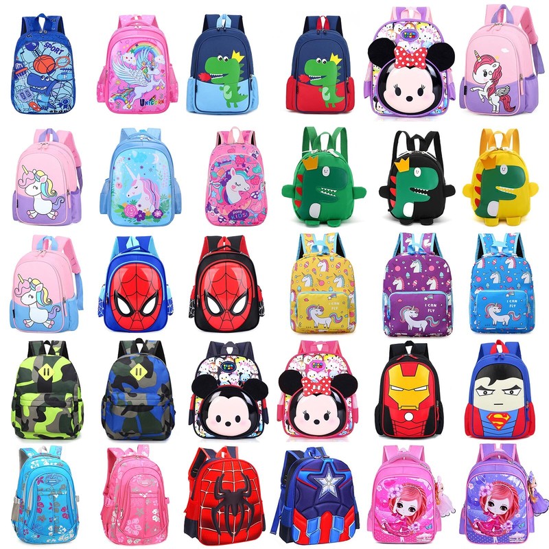 Mädchen Jungen Rucksack Schultasche Cartoon Kindergarten Kinderrucksack Backpack