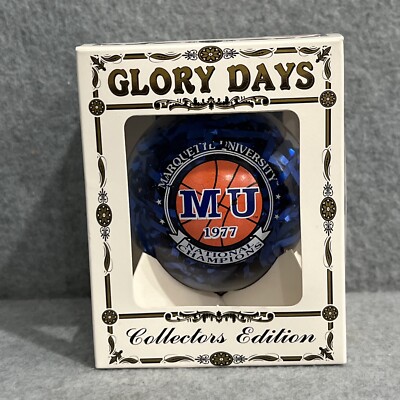 Marquette University Basketball 1977 National Champions Ornament Glory Days USA