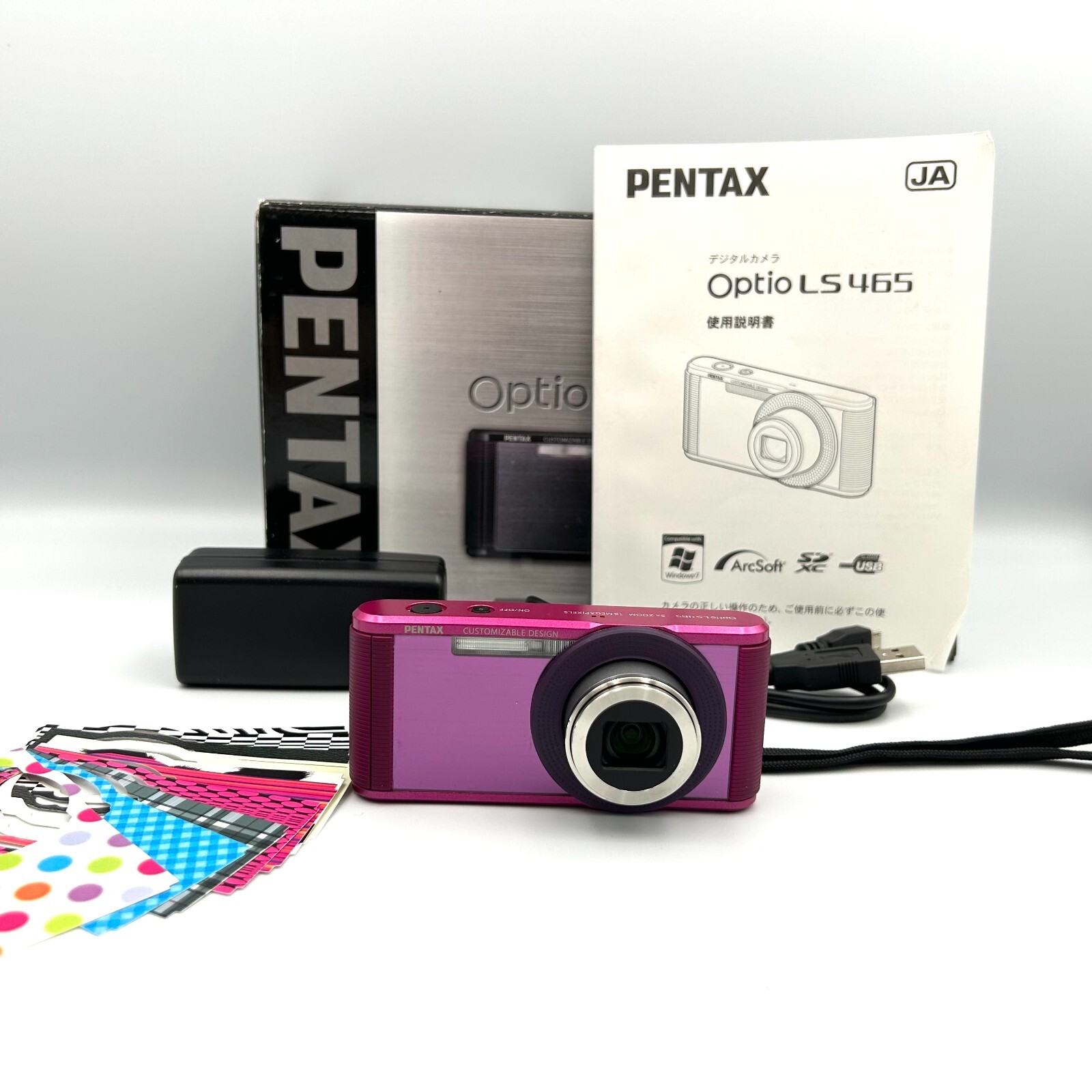 PENTAX Optio LS 465 ルビーピンク　コンパクトデジタルカメラ Amazon | PENTAX デジタルカメラ Optio LS465 ルビーピンク 1600