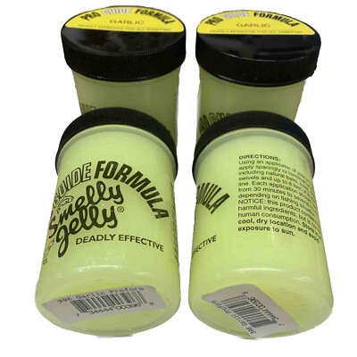 4PC Smelly Jelly ProGuide Formula Fish Scent Attractant 4 oz Garlic Scent