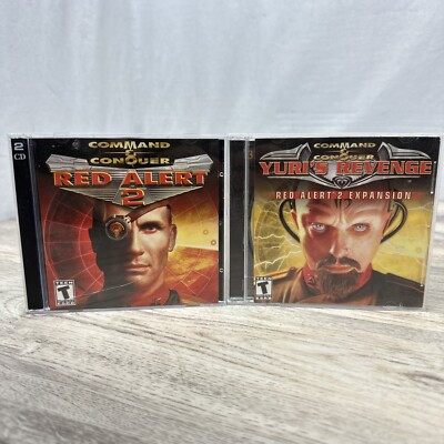 Command & Conquer Bundle Red Alert 2 And Yuri's Revenge Expansion Good Discs