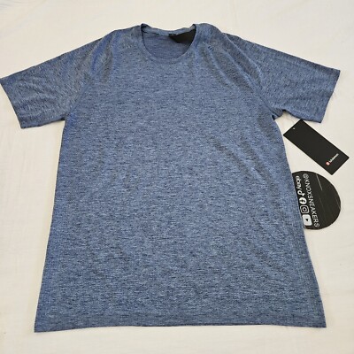 Lululemon Metal Vent Tech Short Sleeve 2.0 MDSW/TEMP Blue Men's Size Medium