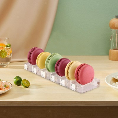 Macaron Cake Stand Multifunctional 6 Holes for Parties Events Bread Biscuit