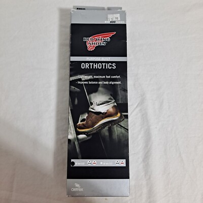 Redwing Shoes Insoles Men 7 Orthotics RW600 Aetrex Replacement Comfort NEW