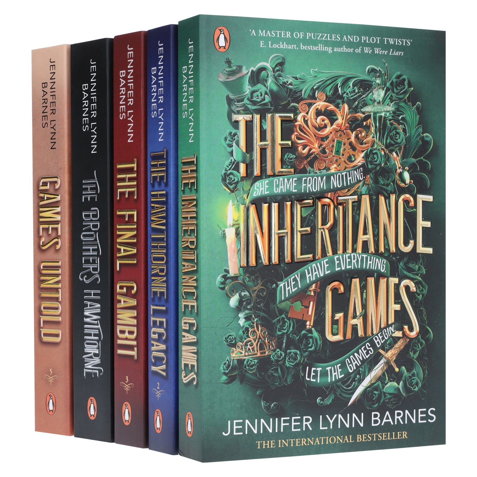 The Inheritance Games Series By Jennifer Lynn Barnes: 5 Books - Ages 12-17 - PB