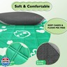 Mooydee 2 Pack Guinea Pig Bedding - Washable Guinea Pig Liner for Midwest Cage, Waterproof Reusable and Anti Slip Pee Pads Super Absorbent Mats for Small Animals Rabbit Hamster Rat (Green, 48 x 24 Inch)