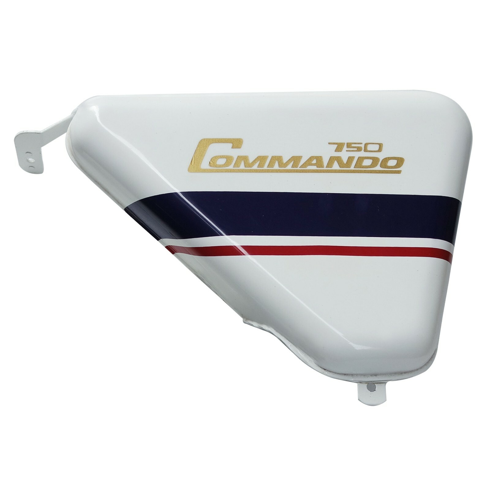 For Norton Commando Roadster 750 Logo White Painted Side Panel Set  