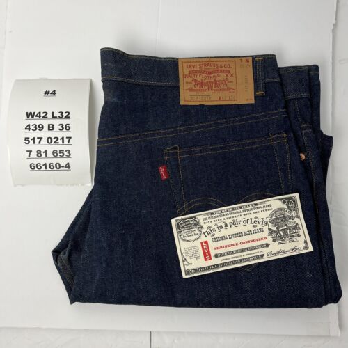 #4 VTG USA 80s 1981 Levi’s 517 0217 Red Tab Deadstock Saddleman Boot Jeans  42X32