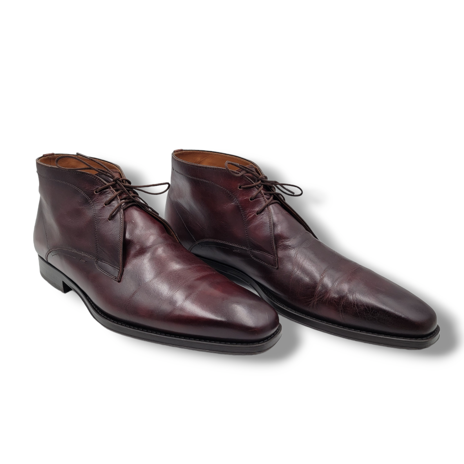 Magnanni Gavin Leather Midbrown Chukka Boots, size 13 M 18598 Made in Spain