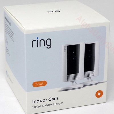 2 PACK Ring Indoor Plug-in Wired Smart Home HD Video Camera 2nd Gen NEW
