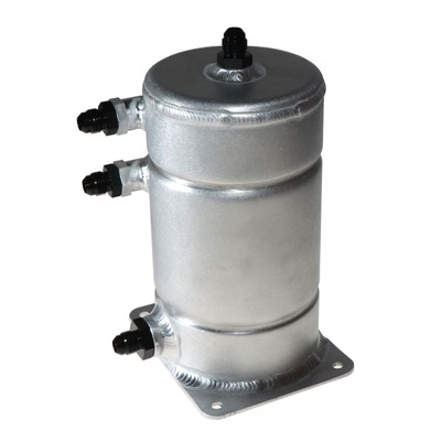 APS Aluminium Fuel Swirl/Collector Pot with 3xAN-6 & 1XAN-8 male Fittings