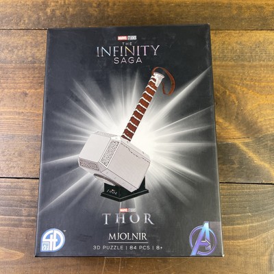 4D Cityscape Marvel Studios 3D Puzzle - Mjolnir (Thor's Hammer) - 84pcs - 8+